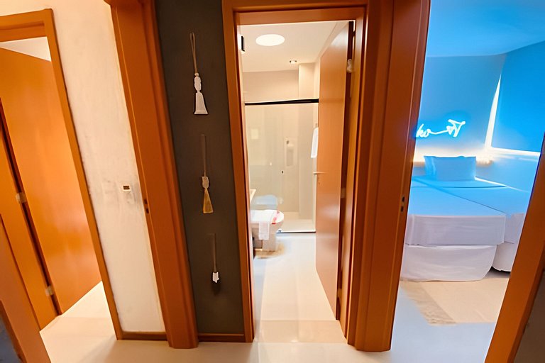 Elegância e Conforto com A/C na Sala, PatachoBeach