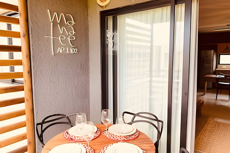 Elegância e Conforto com A/C na Sala, PatachoBeach