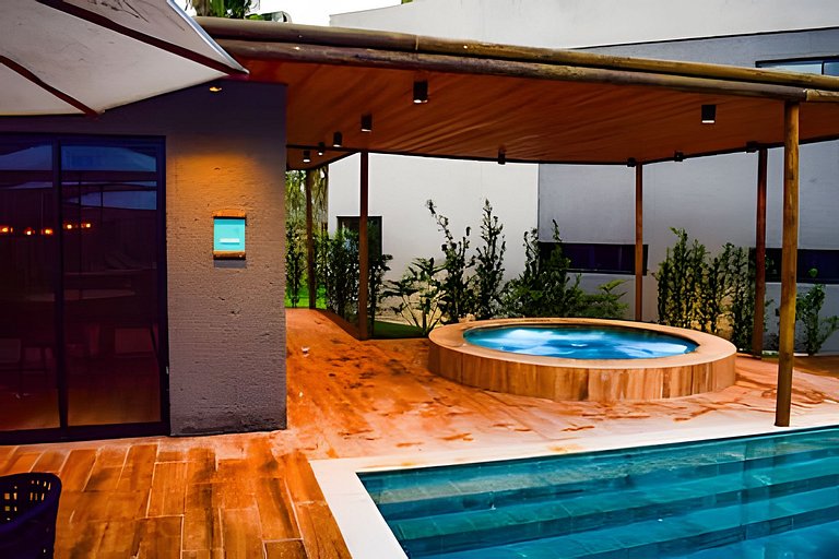 Elegância e Conforto com A/C na Sala, PatachoBeach