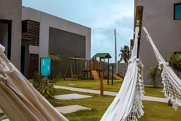 Elegância e Conforto com A/C na Sala, PatachoBeach