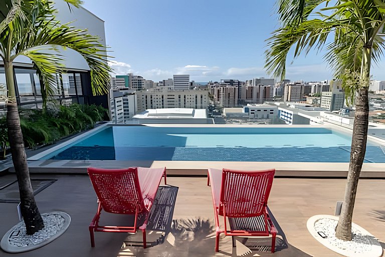Adoramar Sky 1210: Estúdio completo com vista