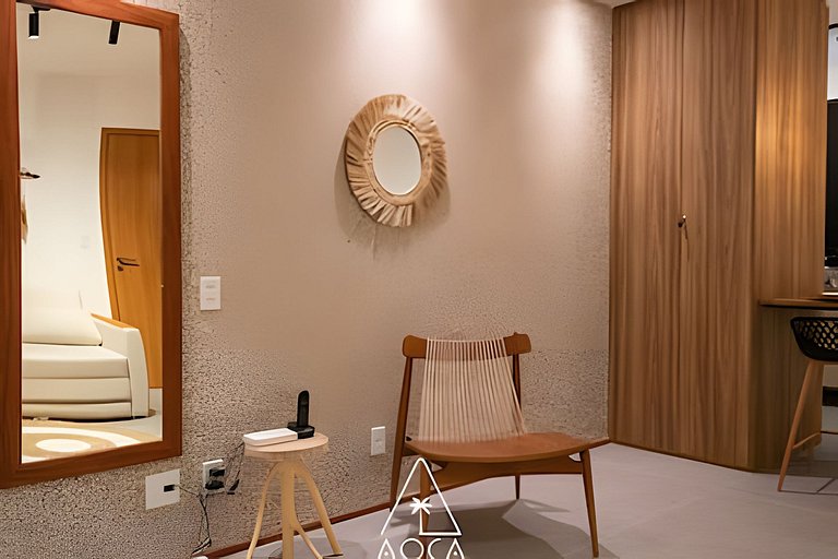 Studio a 50 metros da praia de Japaratinga