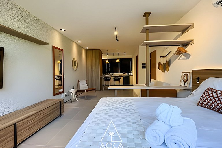 Studio a 50 metros da praia de Japaratinga