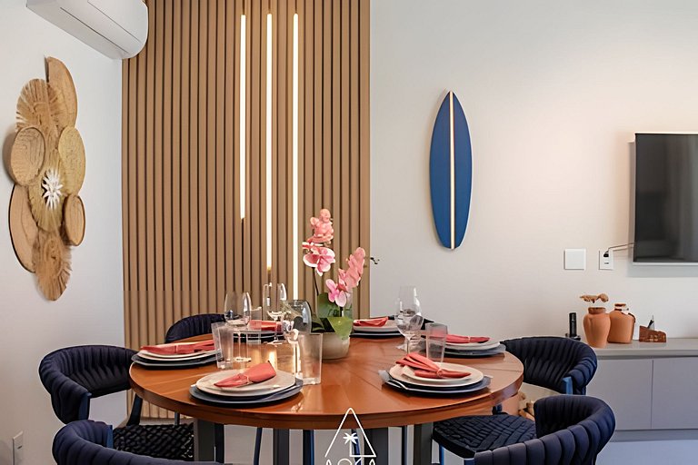Apto de Luxo em Condo a 50m do Mar em Japaratinga