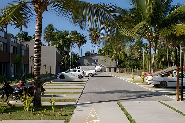 Apto de Luxo em Condo a 50m do Mar em Japaratinga