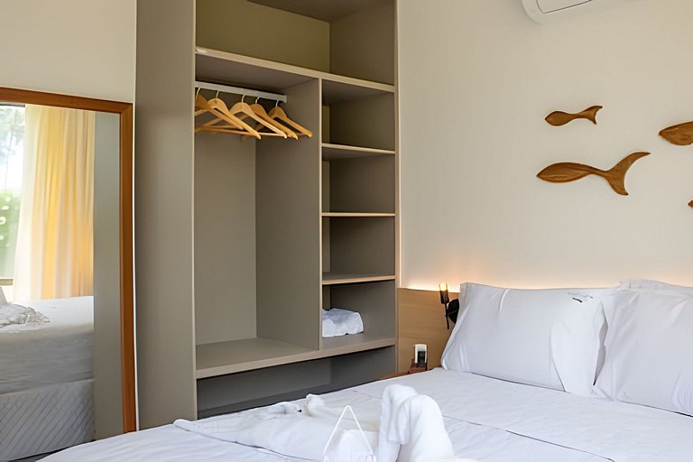 Apto de Luxo em Condo a 50m do Mar em Japaratinga