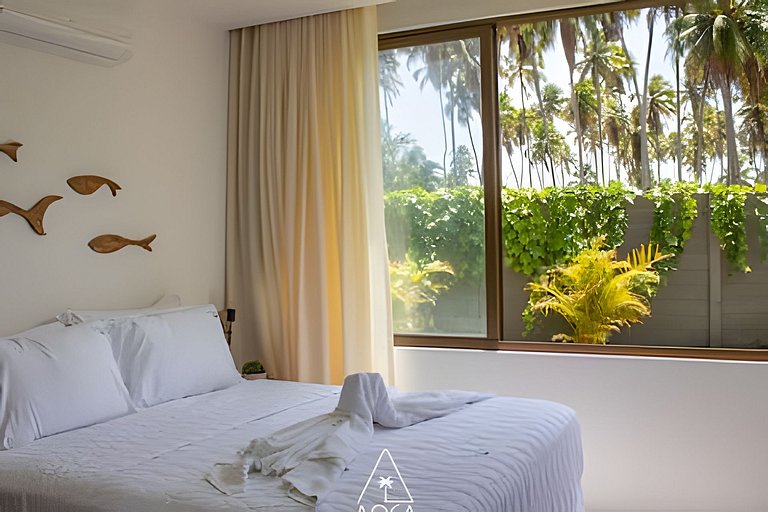 Apto de Luxo em Condo a 50m do Mar em Japaratinga