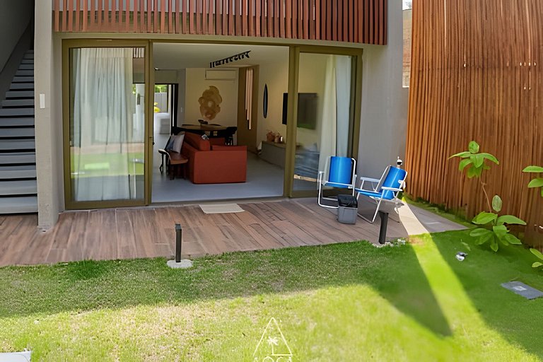 Apto de Luxo em Condo a 50m do Mar em Japaratinga