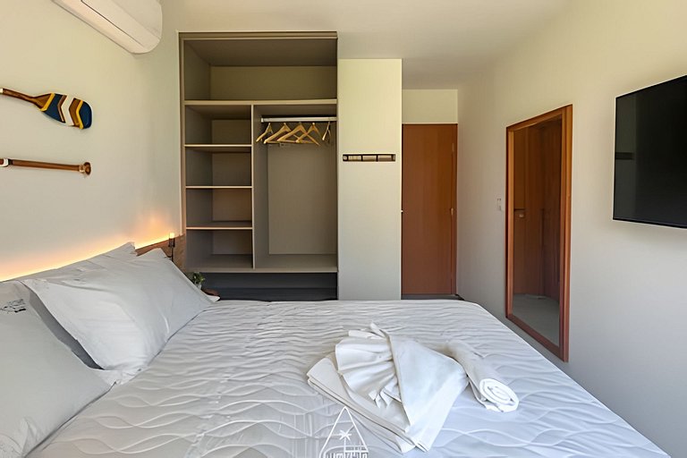 Apto de Luxo em Condo a 50m do Mar em Japaratinga