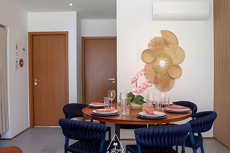 Apto de Luxo em Condo a 50m do Mar em Japaratinga
