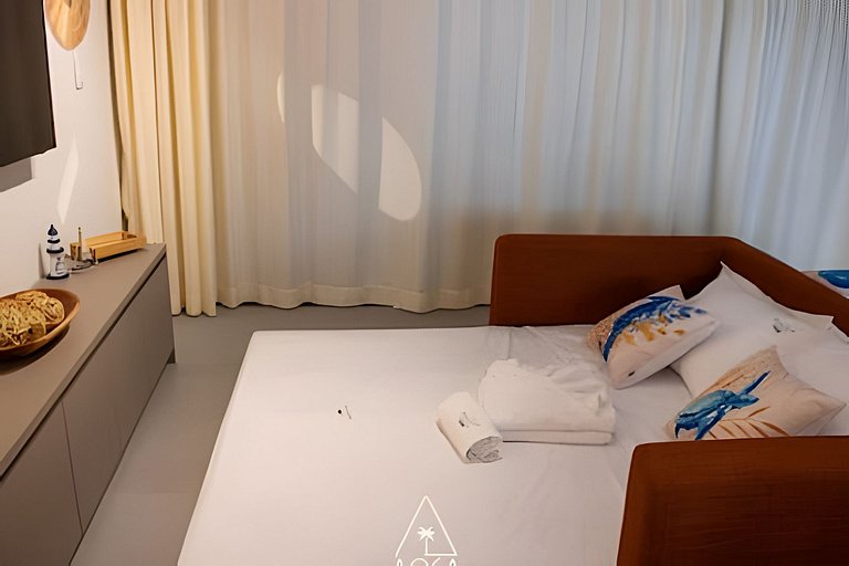 Apto de Luxo em Condo a 50m do Mar em Japaratinga