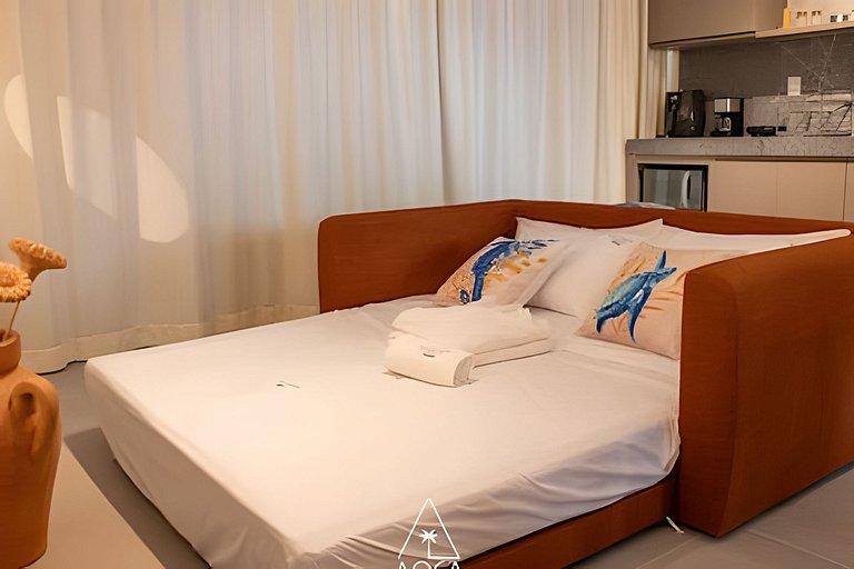 Apto de Luxo em Condo a 50m do Mar em Japaratinga