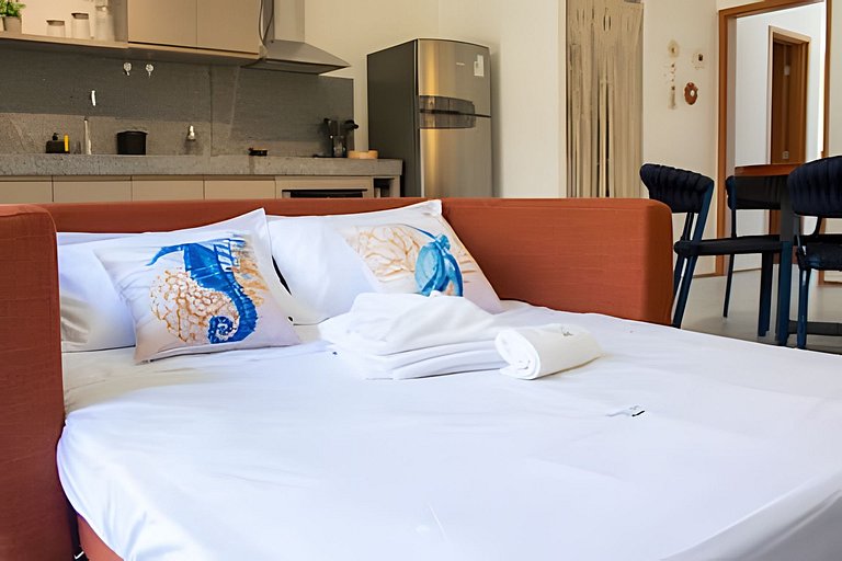 Apto de Luxo em Condo a 50m do Mar em Japaratinga