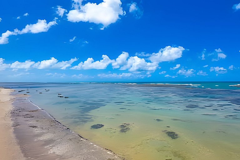 Casa Miramar na Praia do Patacho com Piscina