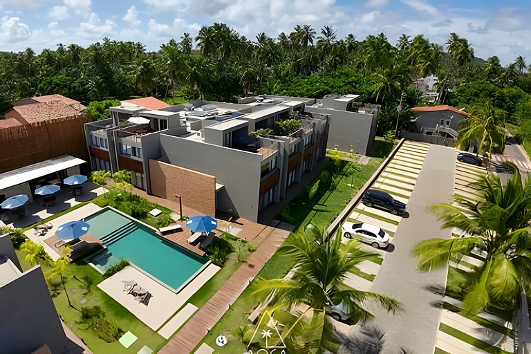 Flat Pistachio in Resort Condo 50m from the Sea