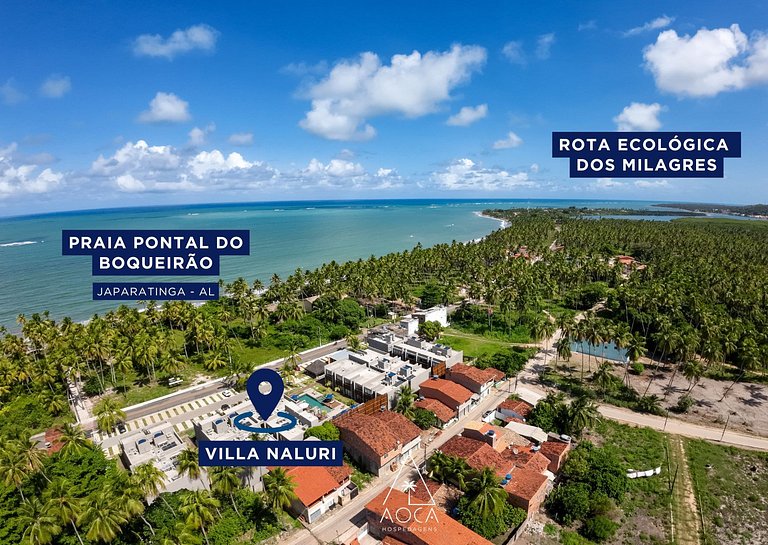 Flat Sollar, 2-Suite Beachfront Property in Japaratinga