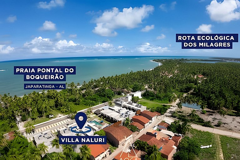Studio Japaratinga beira-mar e pertinho da piscina