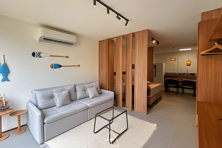 Beachfront Studio in Japaratinga by the Pool