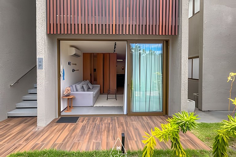 Beachfront Studio in Japaratinga by the Pool
