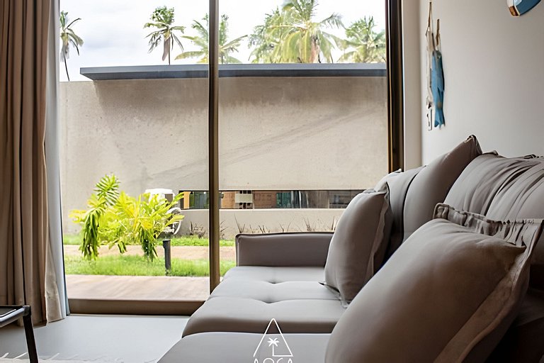 Beachfront Studio in Japaratinga by the Pool