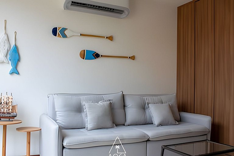 Beachfront Studio in Japaratinga by the Pool