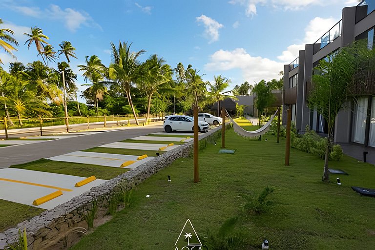 Beachfront Studio in Japaratinga by the Pool