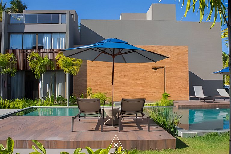Beachfront Studio in Japaratinga by the Pool