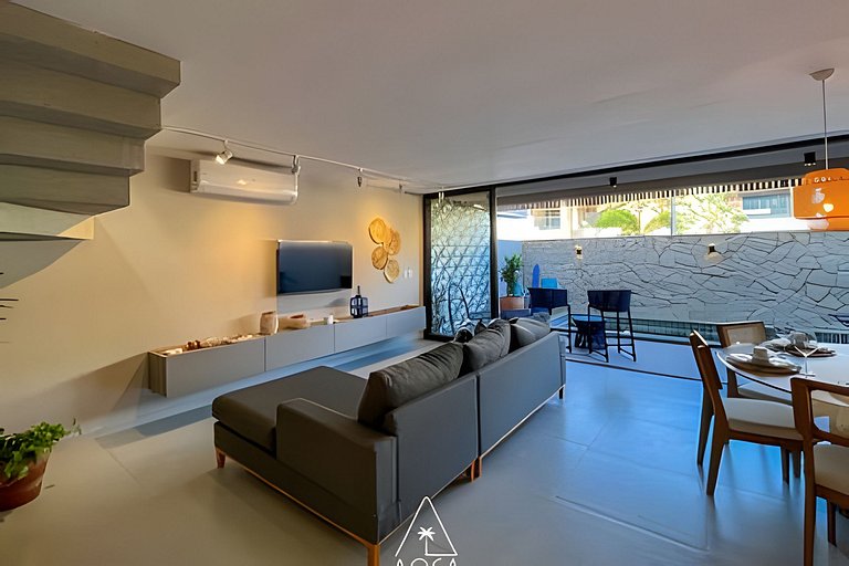 Duplex de Luxo a 100 metros da Praia de Tatuamunha