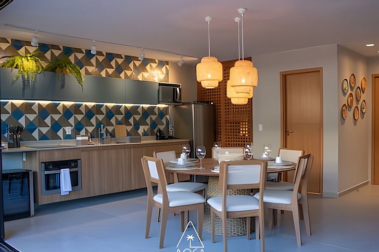 Duplex de Luxo a 100 metros da Praia de Tatuamunha