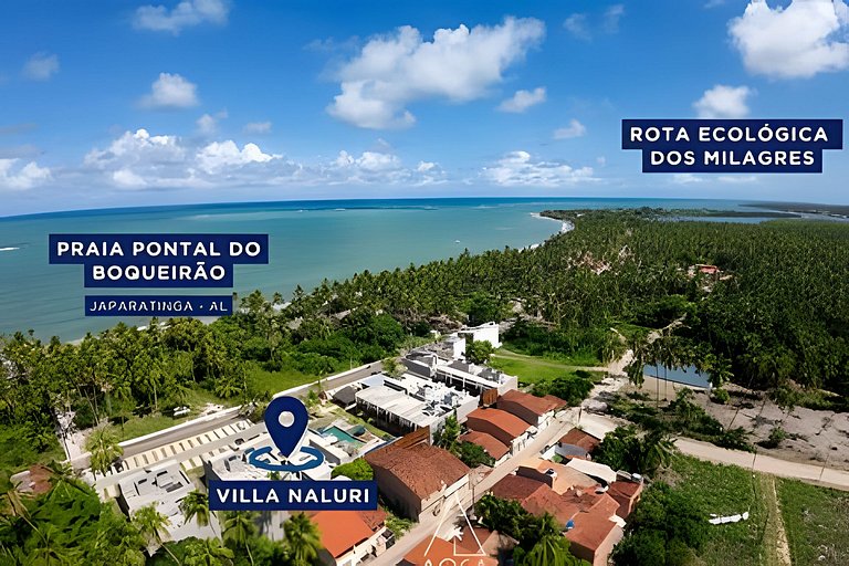 Flat Casa Moara a Beira-Mar em Japaratinga