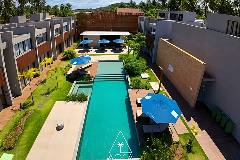 Flat Costa dos Corais by the Sea in Japaratinga