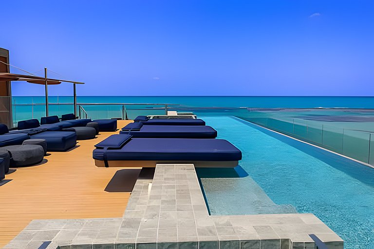 NewTime 809 - Studio de Luxo a Beira-Mar com Vista