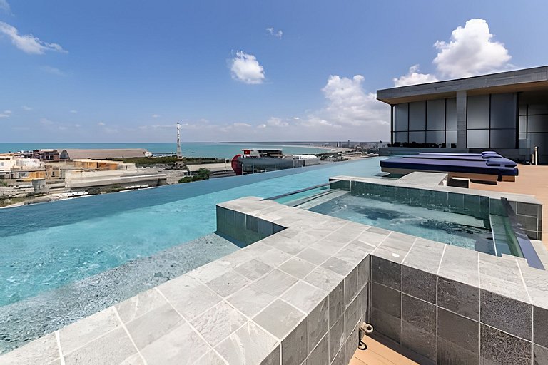 NewTime 809 - Studio de Luxo a Beira-Mar com Vista