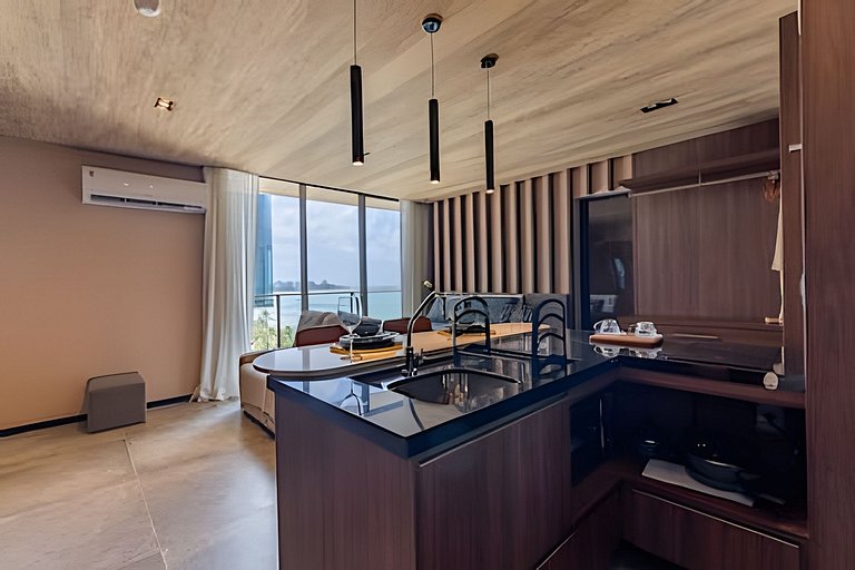 NewTime 809 - Studio de Luxo a Beira-Mar com Vista