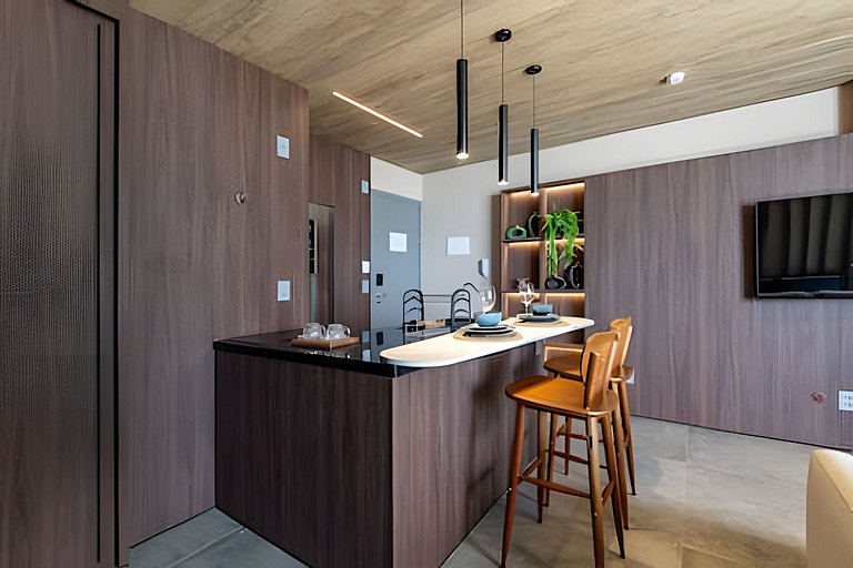 NewTime 809 - Studio de Luxo a Beira-Mar com Vista