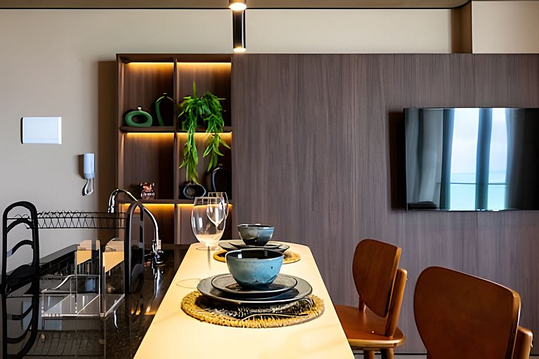 NewTime 809 - Studio de Luxo a Beira-Mar com Vista