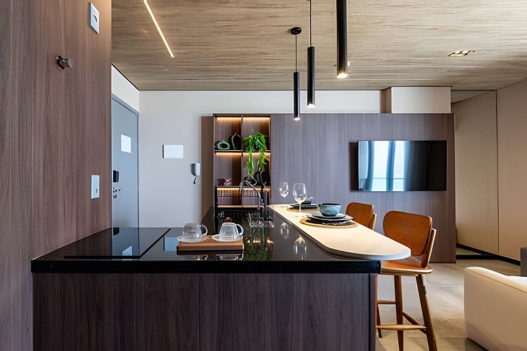NewTime 809 - Studio de Luxo a Beira-Mar com Vista