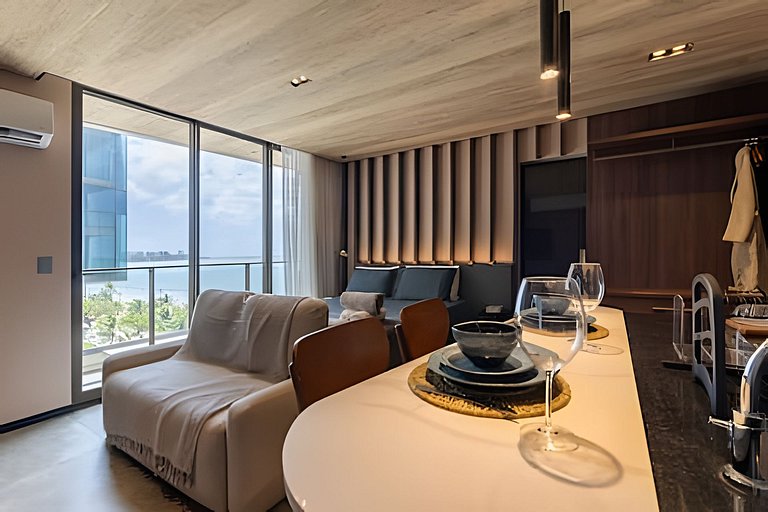 NewTime 809 - Studio de Luxo a Beira-Mar com Vista