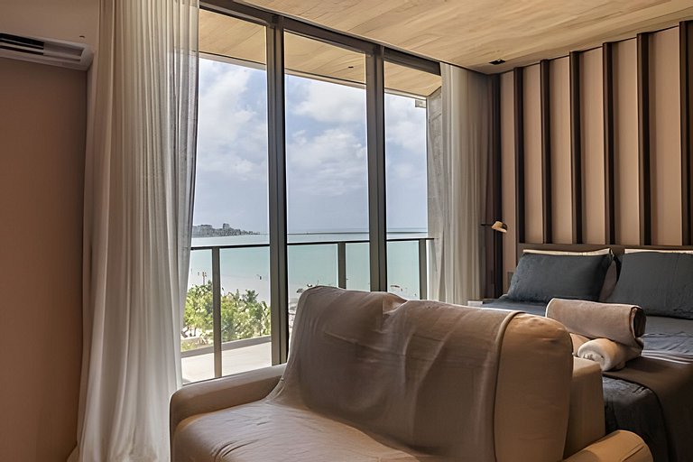 NewTime 809 - Studio de Luxo a Beira-Mar com Vista