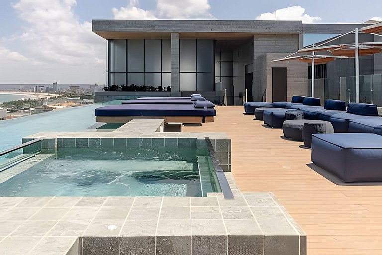 Studio 810, Vista Infinita do Mar em Maceió