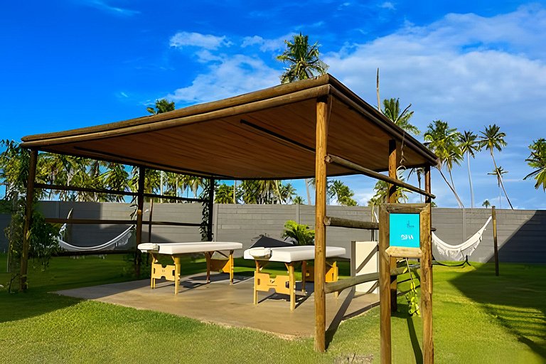 Studio com Vista para Piscina em Condomínio resort
