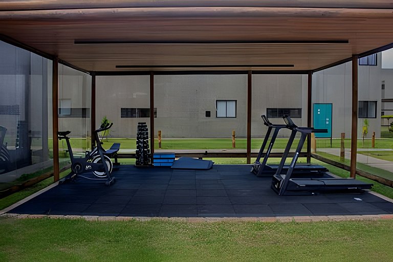 Studio com Vista para Piscina em Condomínio resort