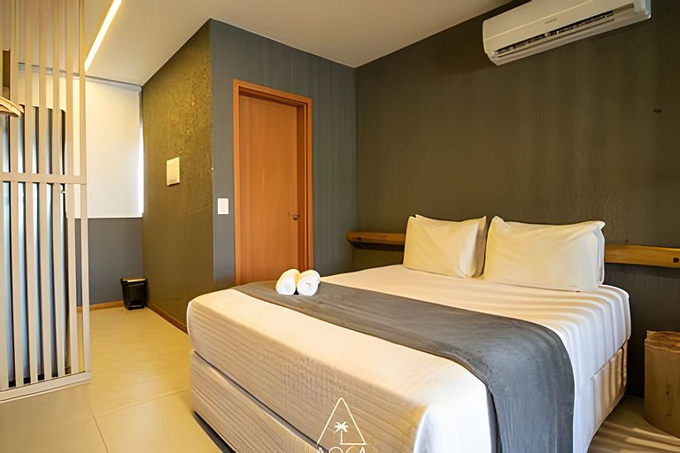 Studio com Vista para Piscina em Condomínio resort