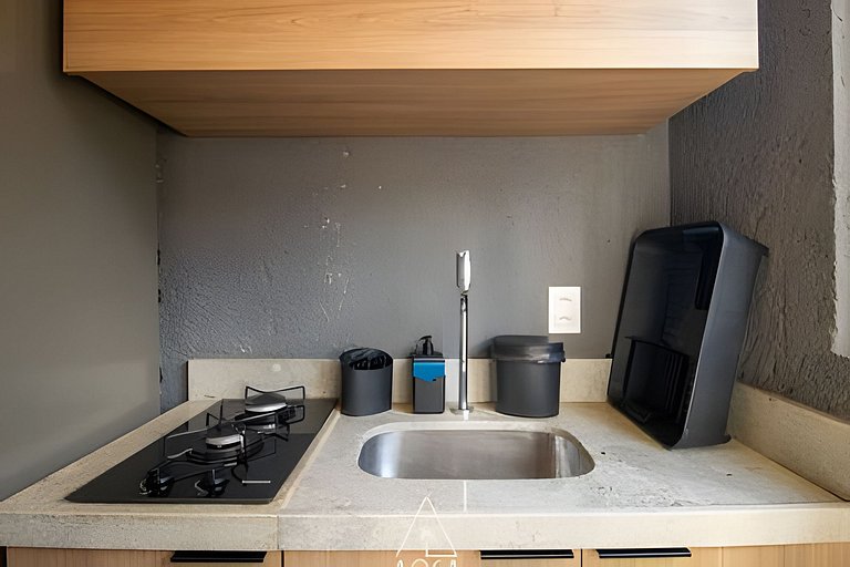 Studio com Vista para Piscina em Condomínio resort