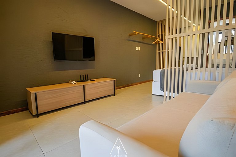 Studio com Vista para Piscina em Condomínio resort