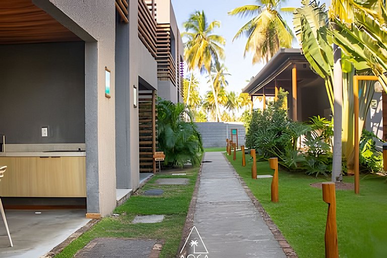 Studio com Vista para Piscina em Condomínio resort