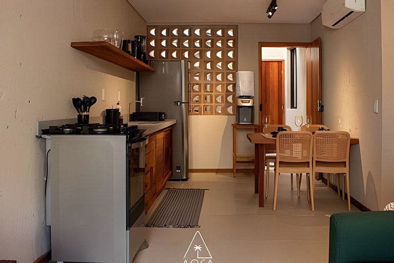 Duplex com piscina na Praia do Marceneiro