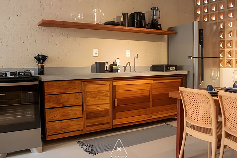 Duplex com piscina na Praia do Marceneiro