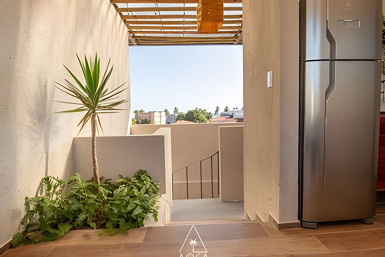 Duplex com piscina na Praia do Marceneiro