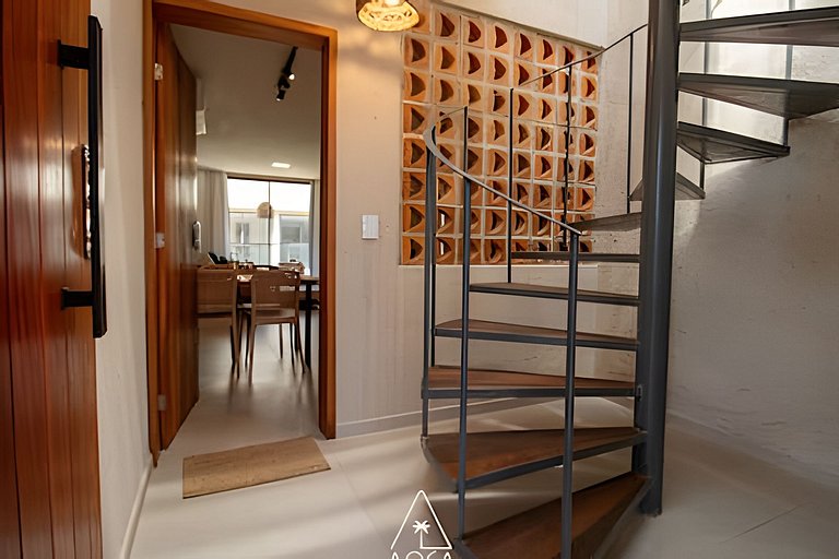 Duplex com piscina na Praia do Marceneiro